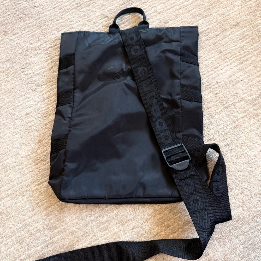 Paco Rabanne Padded Backpack Buckle Closure Recycled Material Black - Picture 3 of 6